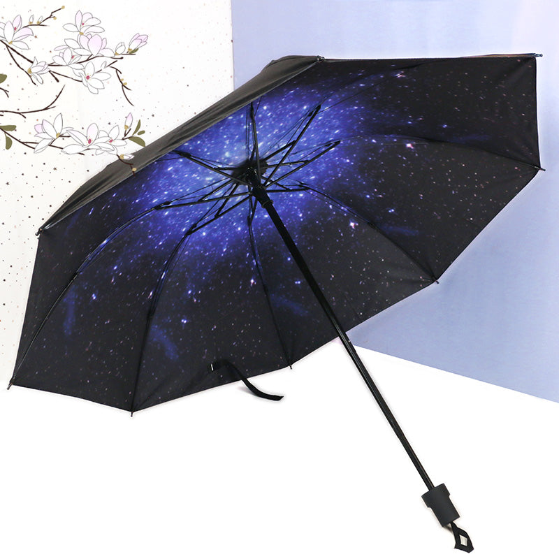 Floral Pattern Oriental Folding Umbrella