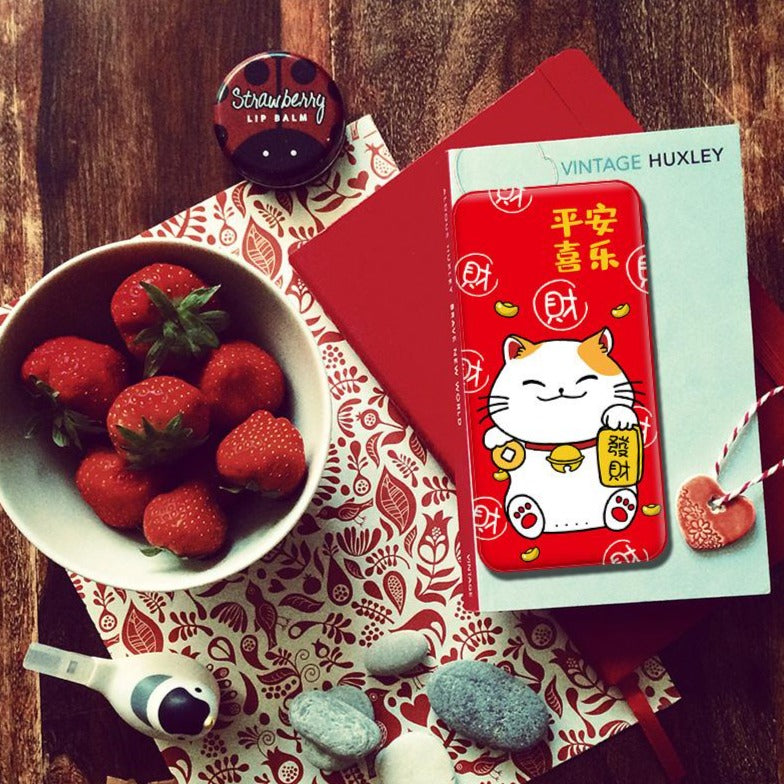 Fortune Cat Pattern USB Portable Charger Power Bank Creative Gift