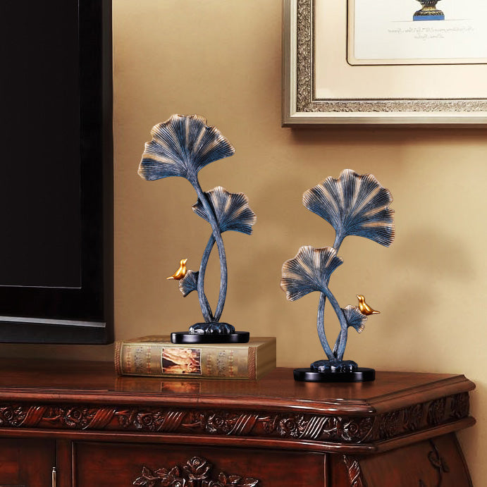 Ginkgo Leaves Carved Designed Oriental Home Decor